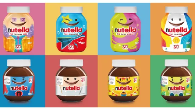 Nutella celebra su 60 aniversario con una nueva edición limitada de 18 tarros exclusivos (e inspirados en las personas que nos hacen sonreír)