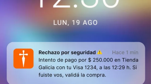 Galicia es el primer banco en permitir la autorización de una compra a través de la app (no más "hay que llamar al banco para autorizar")