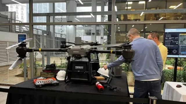 Techint introduce drones de carga en las obras del Gasoducto Norte para optimizar la logística y la seguridad