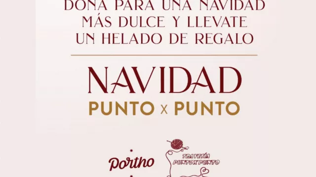 Heladería Portho y Travesía Punto por Punto invitan a sumarse a una Navidad solidaria