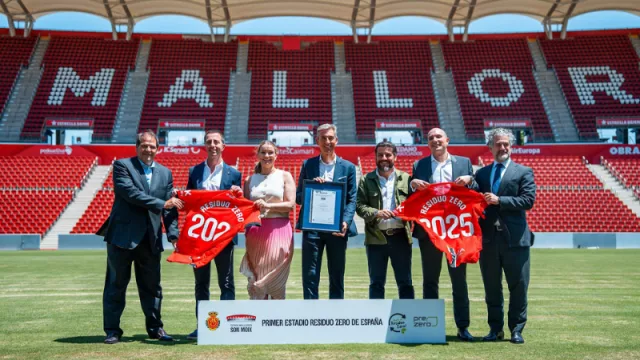 El RCD Mallorca y PreZero convierten Mallorca Son Moix en el primer estadio ‘Residuo cero’ de España