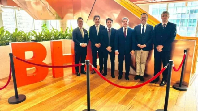 Reunión en Australia: Orrego analizó con BHP y Vicuña estrategias de valor local y empleo